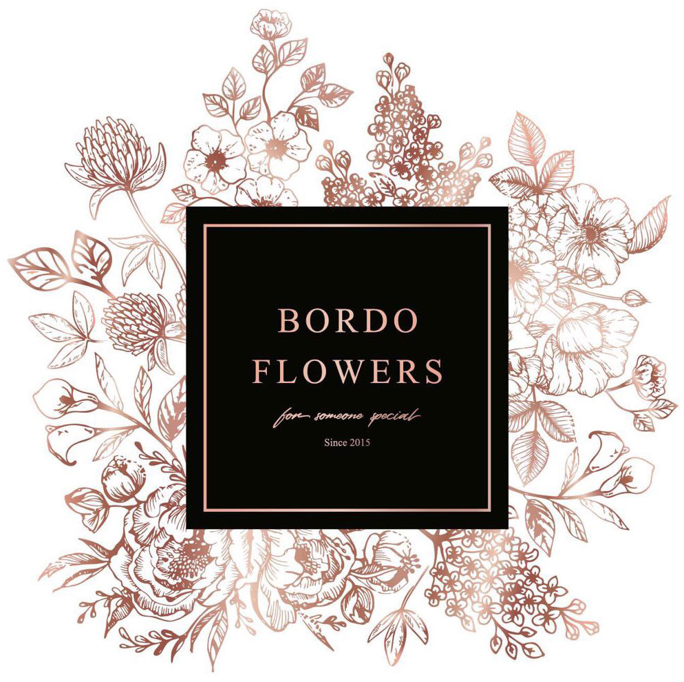 Логотип компании BordoFlowersChicago